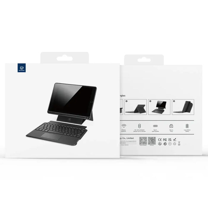 Dux Ducis DK Series Bluetooth Keyboard Case for Apple iPad Pro 12.9 (2020/2021/2022) - Black - Cell phone cases