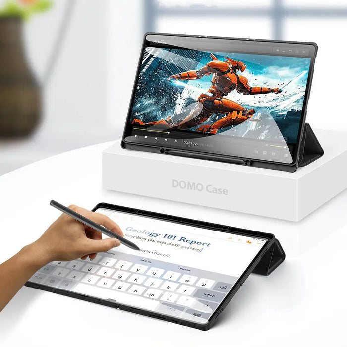 Dux Ducis Domo foldable cover for tablet with Smart Sleep function Samsung Galaxy Tab S8/S9 Ultra stand black - Cell