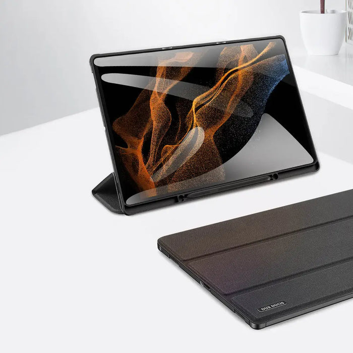 Dux Ducis Domo foldable cover for tablet with Smart Sleep function Samsung Galaxy Tab S8/S9 Ultra stand black - Cell