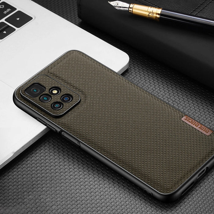 Dux Ducis Fino case cover covered with nylon material Xiaomi Redmi 10 green - Cell phone cases and covers<<<HurtelXML