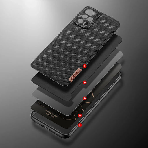 Dux Ducis Fino case cover covered with nylon material Xiaomi Redmi 10 blue - Cell phone cases and covers<<<HurtelXML