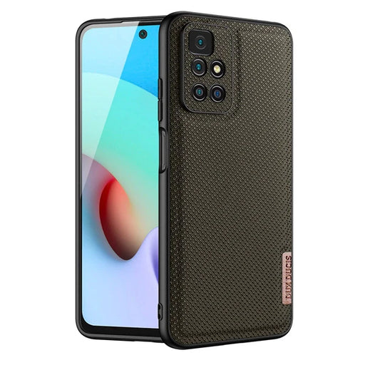Dux Ducis Fino case cover covered with nylon material Xiaomi Redmi 10 green - Cell phone cases and covers<<<HurtelXML