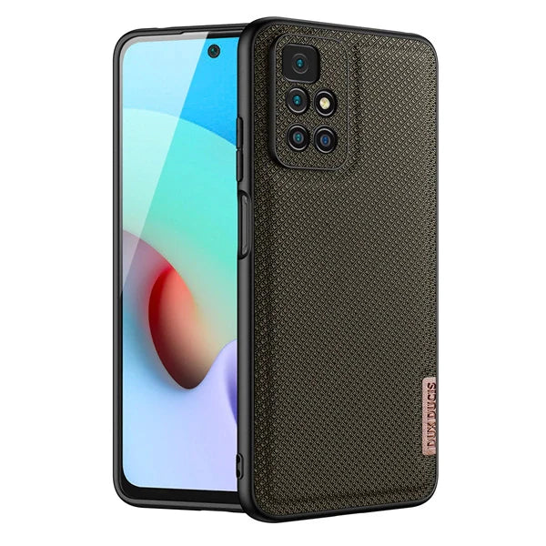 Dux Ducis Fino case cover covered with nylon material Xiaomi Redmi 10 green - Cell phone cases and covers<<<HurtelXML