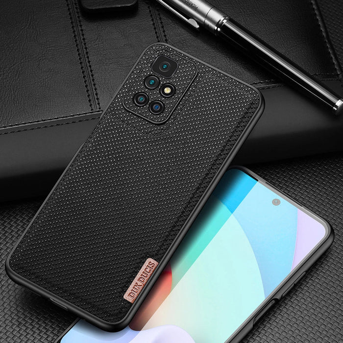 Dux Ducis Fino case cover covered with nylon material Xiaomi Redmi 10 green - Cell phone cases and covers<<<HurtelXML