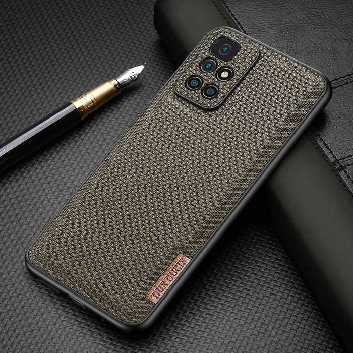 Dux Ducis Fino case cover covered with nylon material Xiaomi Redmi 10 green - Cell phone cases and covers<<<HurtelXML
