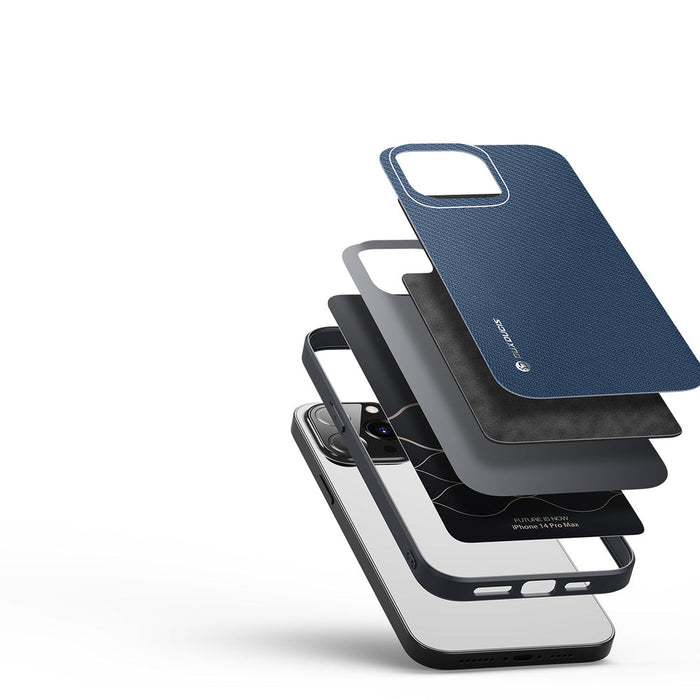 Dux Ducis Fino case cover iPhone 14 Pro Max blue nylon - Cell phone cases and covers<<<HurtelXML