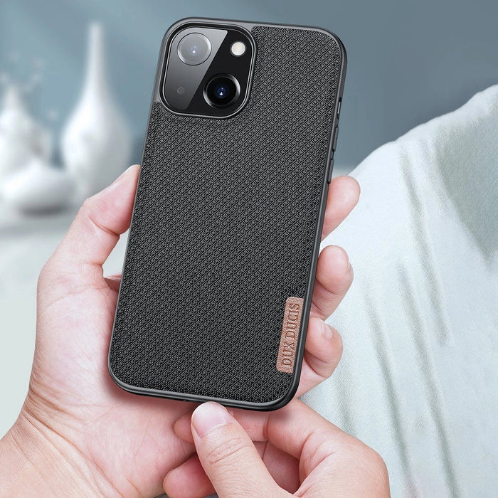 Dux Ducis Fino case covered with nylon material for iPhone 13 mini gray - Cell phone cases and covers<<<HurtelXML