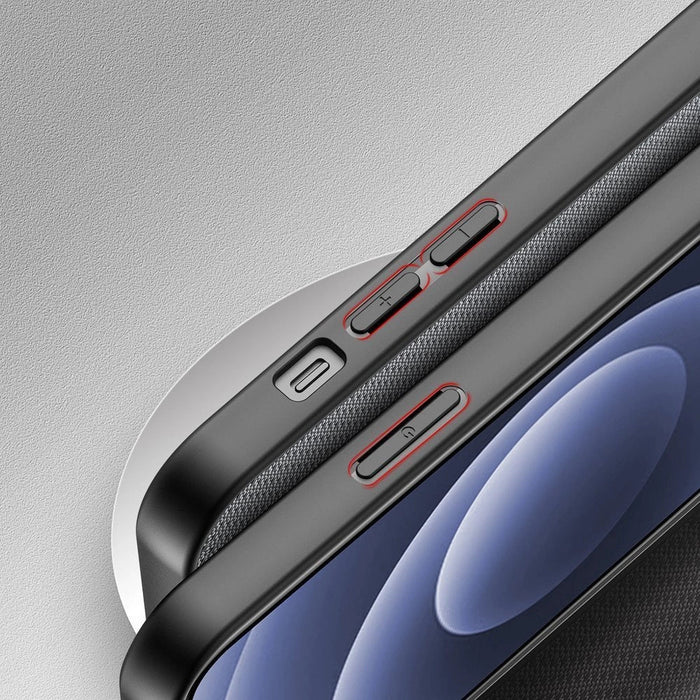 Dux Ducis Fino case covered with nylon material for iPhone 13 mini gray - Cell phone cases and covers<<<HurtelXML