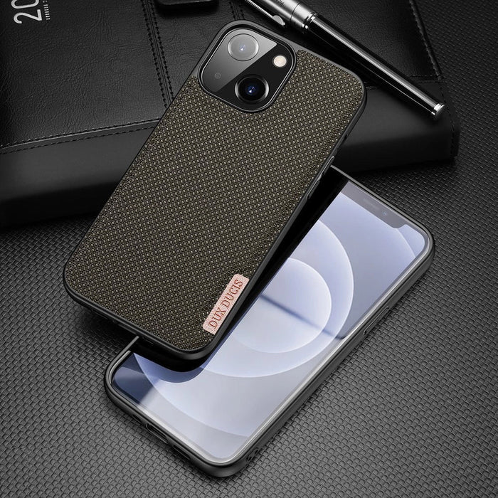 Dux Ducis Fino case covered with nylon material for iPhone 13 mini green - Cell phone cases and covers<<<HurtelXML