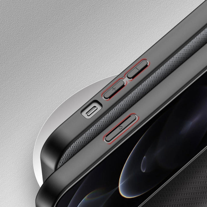 Dux Ducis Fino case covered with nylon material for iPhone 13 Pro gray - Cell phone cases and covers<<<HurtelXML