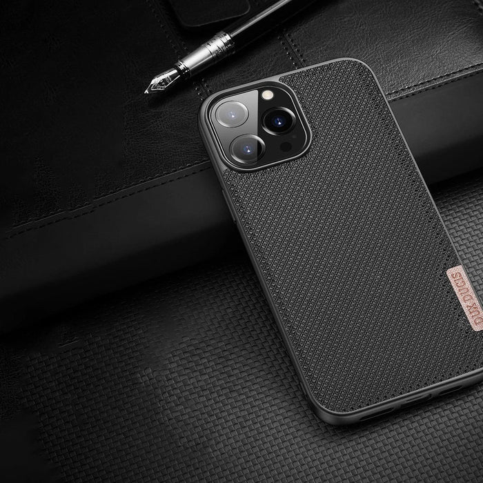 Dux Ducis Fino case covered with nylon material for iPhone 13 Pro gray - Cell phone cases and covers<<<HurtelXML
