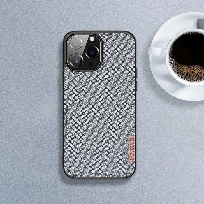 Dux Ducis Fino case covered with nylon material for iPhone 13 Pro gray - Cell phone cases and covers<<<HurtelXML