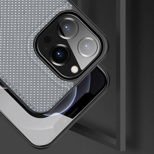 Dux Ducis Fino case covered with nylon material for iPhone 13 Pro gray - Cell phone cases and covers<<<HurtelXML