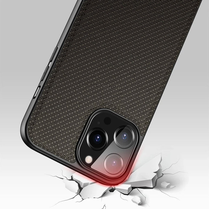 Dux Ducis Fino case covered with nylon material for iPhone 13 Pro Max green - Cell phone cases and covers<<<HurtelXML