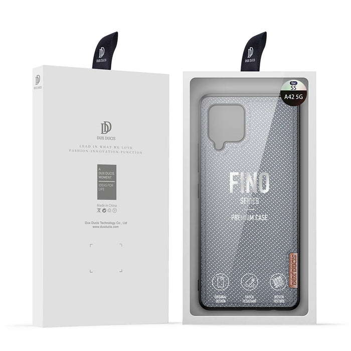 Dux Ducis Fino case covered with nylon material for Samsung Galaxy A42 5G gray - Cell phone cases and covers<<<HurtelXML