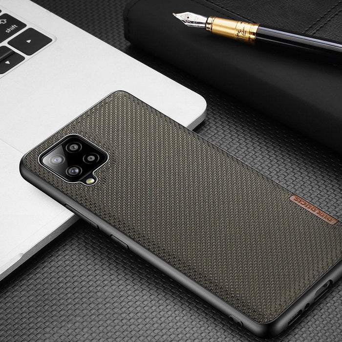 Dux Ducis Fino case covered with nylon material for Samsung Galaxy A42 5G black - Cell phone cases