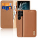 Dux Ducis Hivo Case for Samsung Galaxy S23 Ultra Flip Cover Wallet Stand RFID Blocking Brown - Cell phone cases