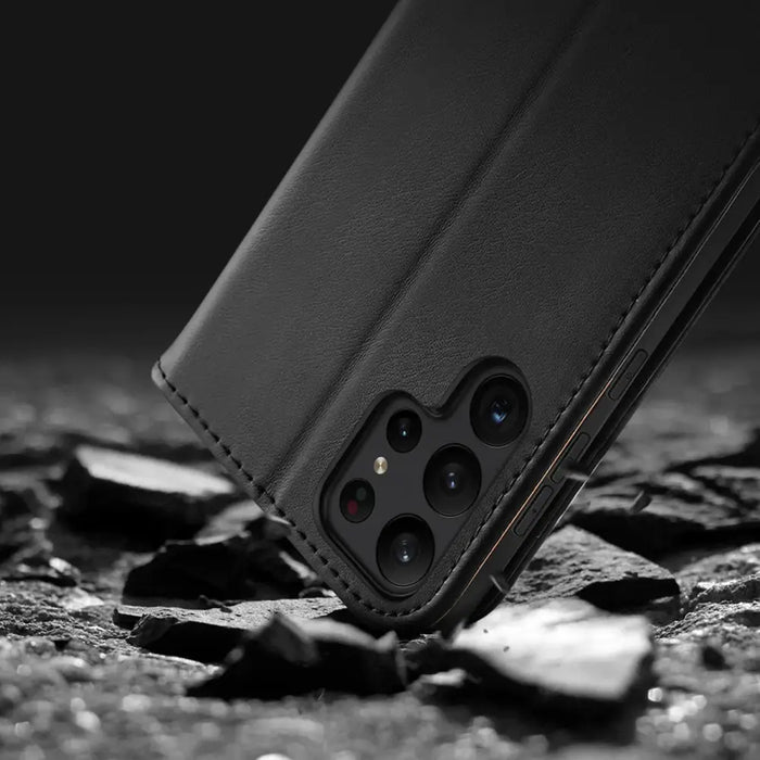 Dux Ducis Hivo case Samsung Galaxy S23 flip cover wallet stand RFID blocking brown - Cell phone cases