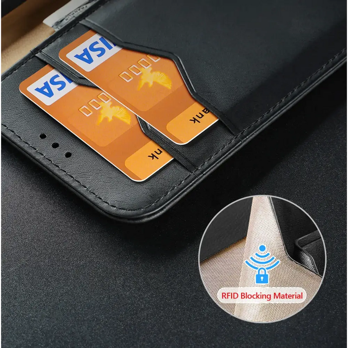 Dux Ducis Hivo case Samsung Galaxy S23 flip cover wallet stand RFID blocking brown - Cell phone cases