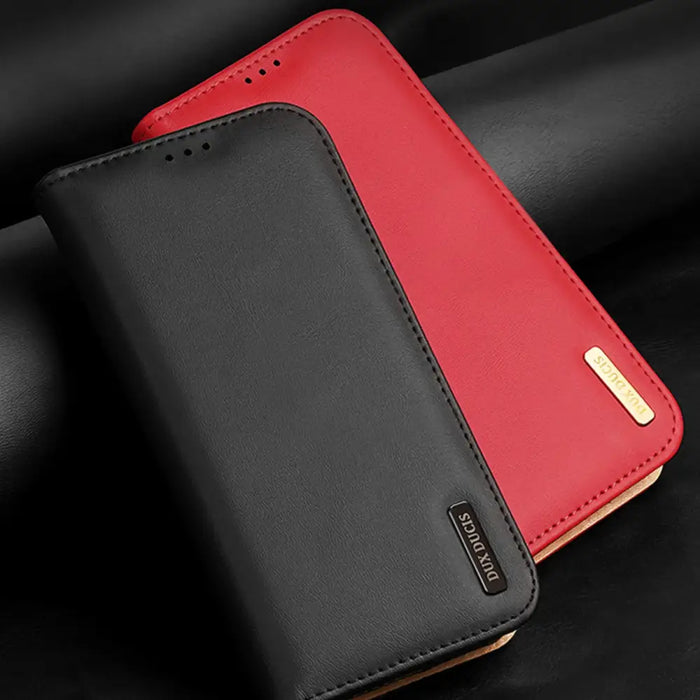 Dux Ducis Hivo case Samsung Galaxy S23 flip cover wallet stand RFID blocking brown - Cell phone cases