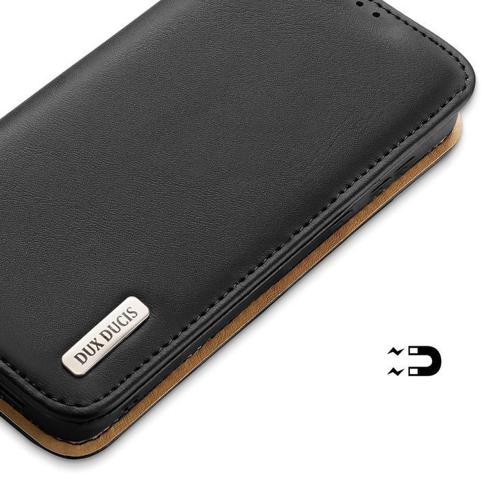Dux Ducis Hivo case Samsung Galaxy S23+ flip case wallet stand RFID blocker black - Cell phone cases