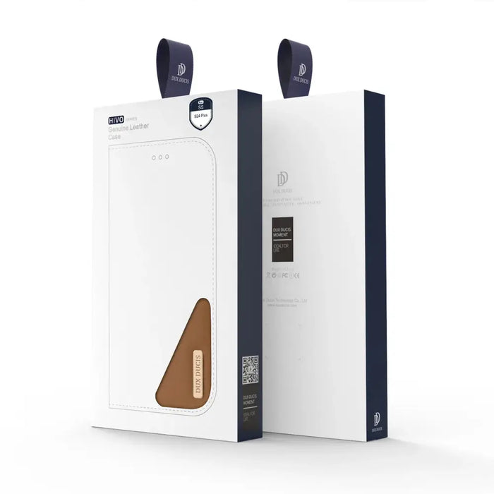 Dux Ducis Hivo case with flap and RFID blocker for Samsung Galaxy S24 - brown - Cell phone cases and covers<<<HurtelXML