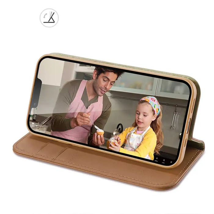 Dux Ducis Hivo iPhone 15 Plus wallet case with RFID blocking - brown - Cell phone cases and covers<<<HurtelXML