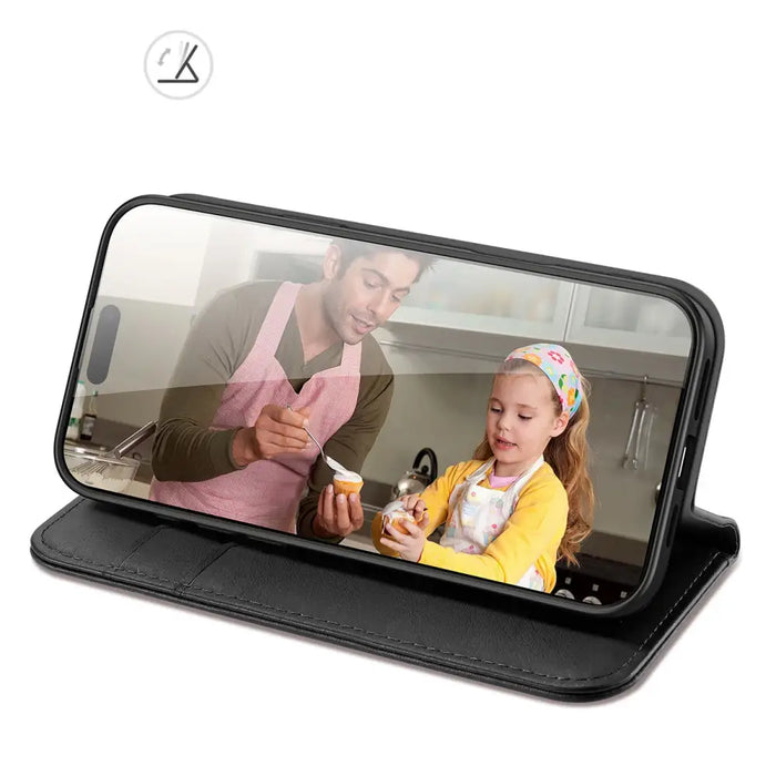 Dux Ducis Hivo iPhone 16 Case with Flip and RFID Protection - Black - Cell phone cases and covers<<<HurtelXML