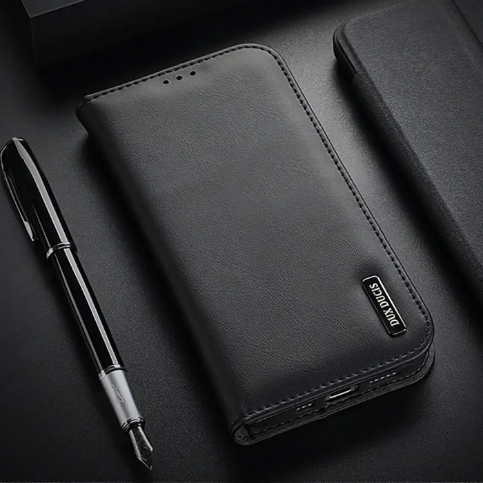 Dux Ducis Hivo iPhone 16e Case with Flip and RFID Protection - Black - Cell phone cases and covers<<<HurtelXML