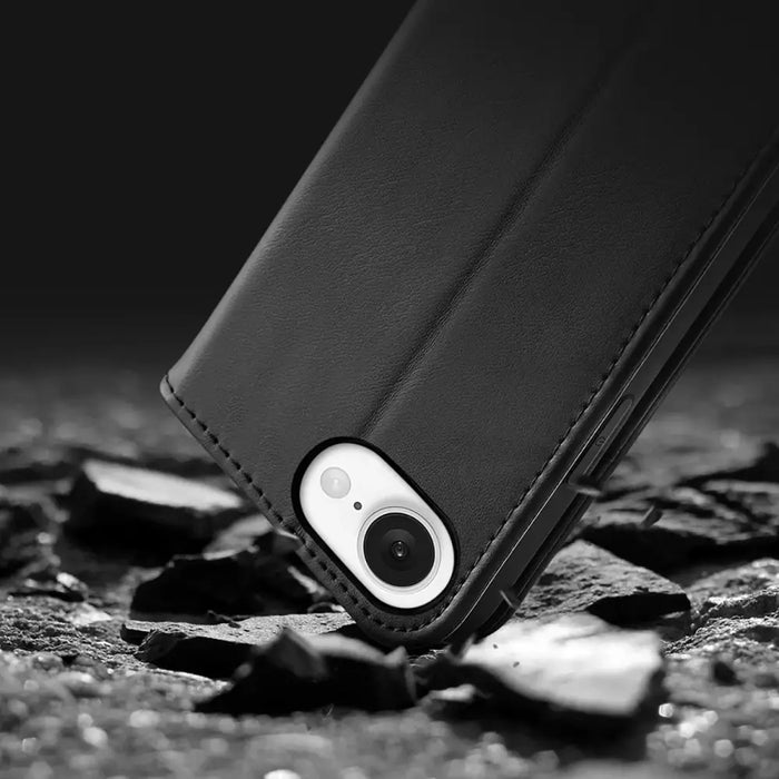 Dux Ducis Hivo iPhone 16e Case with Flip and RFID Protection - Black - Cell phone cases and covers<<<HurtelXML