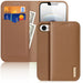 Dux Ducis Hivo iPhone 16e Case with Flip and RFID Protection - Brown - Cell phone cases and covers<<<HurtelXML