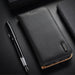 Dux Ducis Hivo Leather Flip Cover Genuine Leather Wallet for Cards and Documents iPhone 14 Pro Max Red - Cell phone