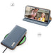 Dux Ducis Hivo Leather Flip Cover Genuine Leather Wallet For Cards And Documents Samsung Galaxy S22 Ultra Blue - Cell