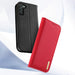 Dux Ducis Hivo Leather Flip Cover Genuine Leather Wallet For Cards And Documents Samsung Galaxy S22 + (S22 Plus) Red