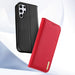 Dux Ducis Hivo Leather Flip Cover Genuine Leather Wallet For Cards And Documents Samsung Galaxy S22 Ultra Blue - Cell