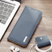 Dux Ducis Hivo Leather Flip Cover Genuine Leather Wallet For Cards And Documents Samsung Galaxy S22 Ultra Blue - Cell