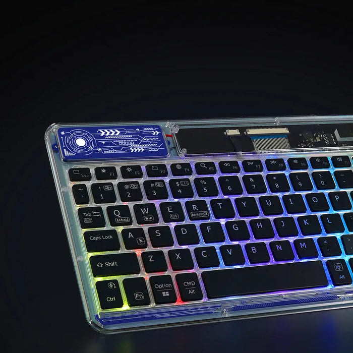 Dux Ducis Keyboard (CK Series) Wireless for Laptop / Tablet / Phone - Transparent - Cell phone cases