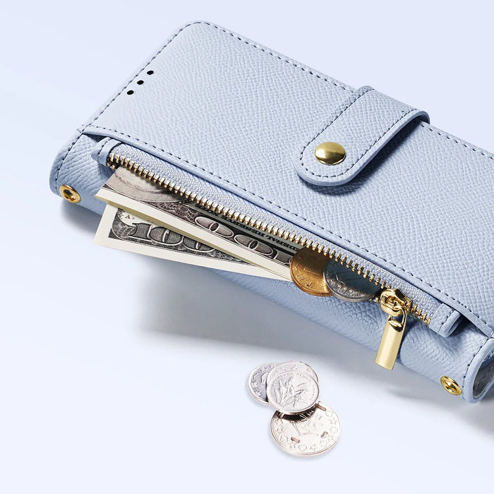 Dux Ducis Lawa iPhone 16 Leather Case with Detachable Magnetic Wallet - Blue - Cell phone cases and covers<<<HurtelXML