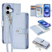 Dux Ducis Lawa iPhone 16 Leather Case with Detachable Magnetic Wallet - Blue - Cell phone cases and covers<<<HurtelXML