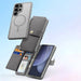 Dux Ducis Lawa Leather Case for Samsung Galaxy S25 Ultra with Detachable Magnetic Wallet - Gray - Cell phone cases