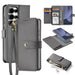 Dux Ducis Lawa Leather Case for Samsung Galaxy S25 Ultra with Detachable Magnetic Wallet - Gray - Cell phone cases