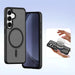 Dux Ducis Lawa Leather Case for Samsung Galaxy S25 with Detachable Magnetic Wallet - Black - Cell phone cases