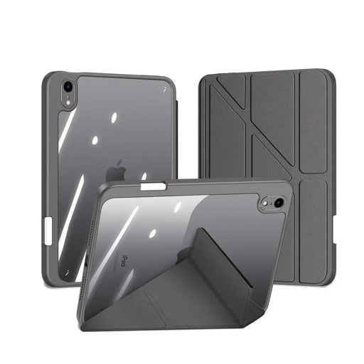 Dux Ducis Magi case for iPad mini 2021 smart cover with stand and storage for Apple Pencil gray - Cell phone cases