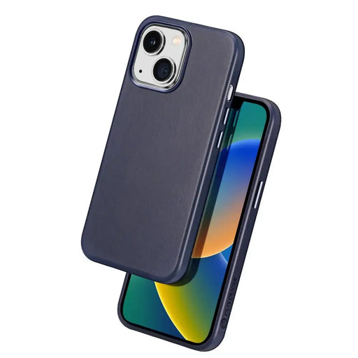 Dux Ducis Naples case for iPhone 14 magnetic leather case MagSafe blue - Cell phone cases and covers<<<HurtelXML