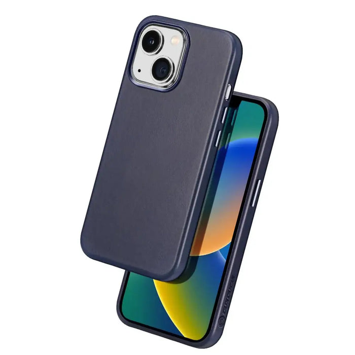 Dux Ducis Naples case for iPhone 14 magnetic leather case MagSafe blue - Cell phone cases and covers<<<HurtelXML