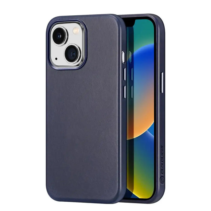Dux Ducis Naples case for iPhone 14 magnetic leather case MagSafe blue - Cell phone cases and covers<<<HurtelXML