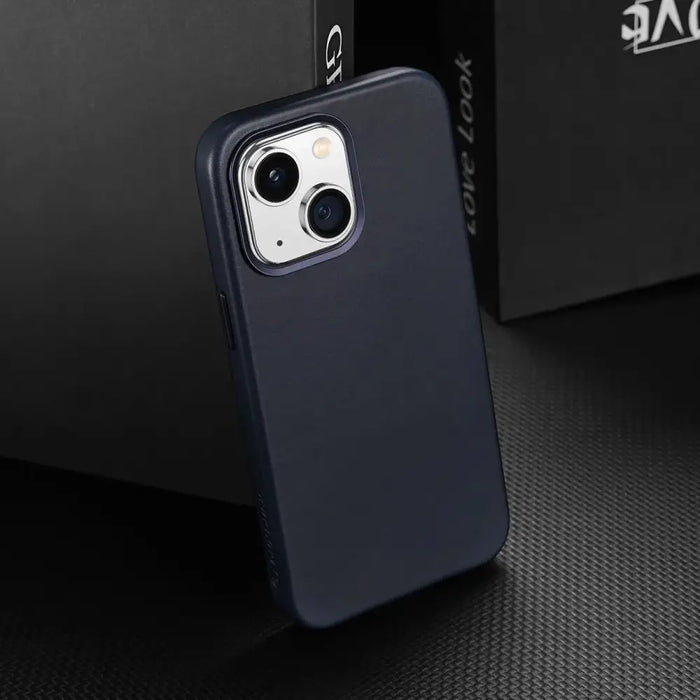 Dux Ducis Naples case for iPhone 14 magnetic leather case MagSafe blue - Cell phone cases and covers<<<HurtelXML