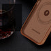 Dux Ducis Naples case for iPhone 14 magnetic leather case MagSafe brown - Cell phone cases and covers<<<HurtelXML