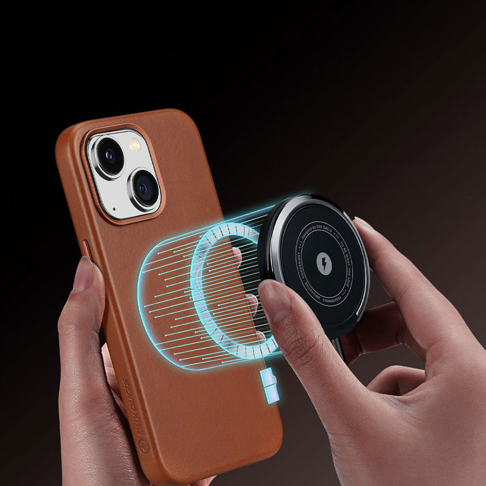 Dux Ducis Naples case for iPhone 14 magnetic leather case MagSafe brown - Cell phone cases and covers<<<HurtelXML
