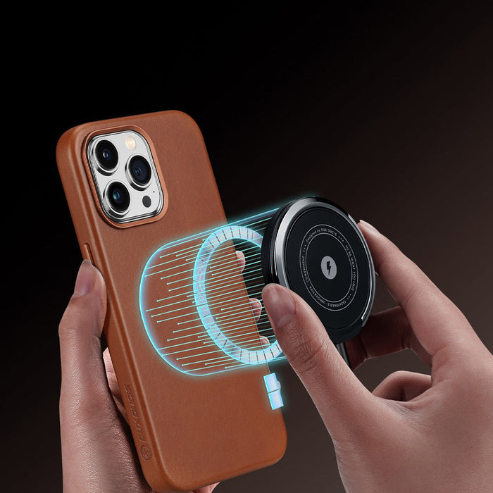 Dux Ducis Naples case for iPhone 14 Pro magnetic leather case MagSafe brown - Cell phone cases and covers<<<HurtelXML